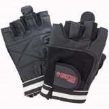 Атлетические перчатки GRIZZLY Leather Padded Weight Training Gloves размер M, кожа/нейлон, белый/желтый