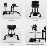 BRONZE GYM BR-1018 Скамья для ягодиц и бедер