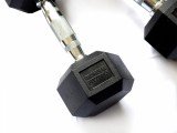Гантель 9 кг гексагональная ZSO обрезиненная
