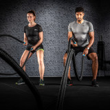 Тренировочный канат AEROBIS Battle Rope V2, длина 10 м, диаметр 40 мм, вес 9,4 кг, черный