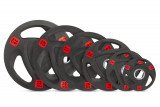 Диск 51 мм. полиуретановый с 3-мя хватами 20 кг VictoryFit олимпийский
