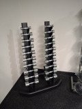 Набор хромированных гантелей 1-10 кг (10 пар) Aerofit 