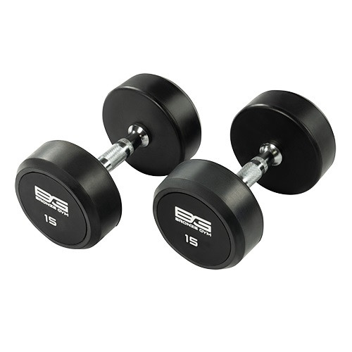 Гантель обрезиненная 15 кг BRONZE GYM Гантель обрезиненная 15 кг BRONZE GYM
