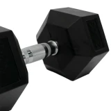 Набор гексагональных обрезиненных гантелей BRONZE GYM 2,5-25 кг - 10 пар, шаг 2,5 кг